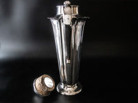 Vintage Silver Plate Cocktail Shaker Beverage Dispenser Meriden Silver Co Cocktail Shakers