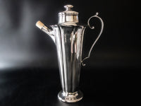 Vintage Silver Plate Cocktail Shaker Beverage Dispenser Meriden Silver Co Cocktail Shakers