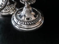 Vintage Silver Plate Candelabra Pair Candle Holders Freidman Silver Co Candelabras