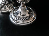 Vintage Silver Plate Candelabra Pair Candle Holders Freidman Silver Co Candelabras