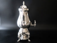 Vintage Silver Plate Samovar Coffee Urn With Burner Tea Warmer Hot Water Dispenser Tea Sets