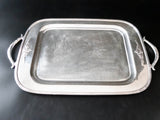 Antique Silver Plate Serving Tray With 4 Goblets Guild Trays & Platters