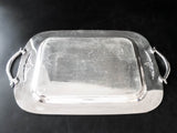 Antique Silver Plate Serving Tray With 4 Goblets Guild Trays & Platters