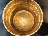 Vintage Hammered Brass XL Ice Bucket Planter Champagne Chiller Ice Buckets