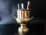 Vintage XL Brass Trophy Loving Cup Urn Champagne Bucket Ice Bucket Ice Buckets