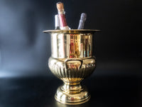 Vintage XL Brass Trophy Loving Cup Urn Champagne Bucket Ice Bucket Ice Buckets