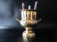 Vintage XL Brass Trophy Loving Cup Urn Champagne Bucket Ice Bucket Ice Buckets