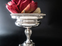 Antique Silver Plate Pair Epergne Figural Griffin Dragon Elkington & Co England 1873 1874 Candle Holders
