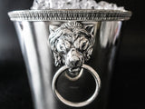 Vintage French Silver Plate Ice Bucket With Lion Head Handles Ice Buckets