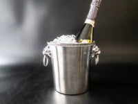 Vintage French Silver Plate Ice Bucket With Lion Head Handles Ice Buckets