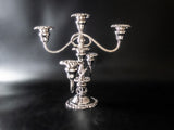 Baroque By Wallace Silver Plate Candelabra Pair Convertible Candle Holder Arms Candle Holders