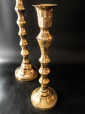 Vintage Tall Brass Candle Holders Pair Altar Candles 36" Candlestick Holders