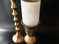 Vintage Tall Brass Candle Holders Pair Altar Candles 36" Candlestick Holders