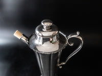 Vintage Silver Plate Cocktail Shaker Beverage Dispenser Meriden Silver Co Cocktail Shakers
