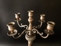 Vintage Tall Bronze Candelabra Candle Holder Candlestick Holders