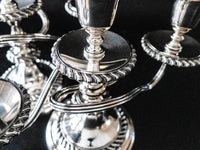 Vintage Silver Plate Candelabra Pair Candle Holders Freidman Silver Co Candelabras