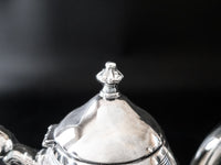 Antique Silver Plate Tea set Poole Silver Tea Creamer Sugar Waste Bowl Tea Sets