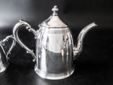 Antique Silver Plate Tea set Poole Silver Tea Creamer Sugar Waste Bowl Tea Sets