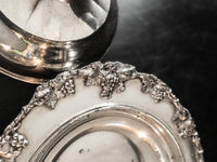 Antique Silver Plate Covered Butter Dish Chiller Dome Homan Silver Co Quadruple Plate Butter Dishes