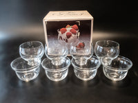 Vintage Shrimp Cocktail Icer And Liner Set Of 4 IOB Bowls