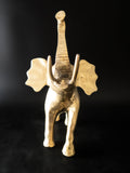 Large Brass Elephant Doorstop Statue Sculpture 15" X 13" Elephant Statues