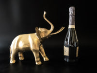 Large Brass Elephant Doorstop Statue Sculpture 15" X 13" Elephant Statues