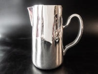 Vintage Large Hotel Style Silver Soldered Ice Water Pitcher Large 64 oz Pitchers