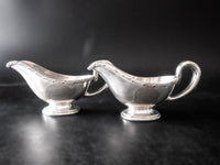Antique Silver Soldered Union Pacific Railroad Sunset Sauce Boats 1910 Memorabilia
