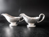 Antique Silver Soldered Union Pacific Railroad Sunset Sauce Boats 1910 Memorabilia