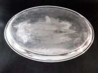 Vintage Hotel Silver Soldered Serving Tray Neptune RAB Gebr Hepp 90 Trays