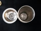 Vintage Brass Cocktail Shaker And 2 Mini Goblets Aperitif Cordial Barware Set Barware