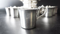 Reserved For Judith Huge Silver Plate Punch Bowl Beverage Chiller With 16 Cups Punch Bowl Sets