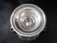 Antique Silver Plate Sugar Bowl Urn Boy Greek Revival Faces Sugar Bowls