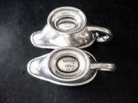 Antique Silver Soldered Union Pacific Railroad Sunset Sauce Boats 1910 Memorabilia