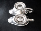 Antique Silver Soldered Union Pacific Railroad Sunset Sauce Boats 1910 Memorabilia