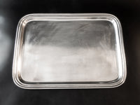 Silver Soldered Serving Tray Rectangle Hotel Style Silver 1981 Trays