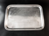 Silver Soldered Serving Tray Rectangle Hotel Style Silver 1981 Trays