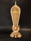 Vintage Brass Fireplace Screen Fireplace Fan Gargoyle Peacock Griffin Hollywood Regency Fireplace Screens