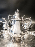 Vintage Silver Plate Coffee Tea Service Set La Reine By Wallace Tea Sets