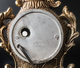 Vintage Gold Brass Mantel Clock Works Victorian Style Clocks