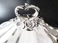 Antique Old Sheffield Plate Silver Plate Dish Cover Food Dome Meat Cloche Roberts, Cadman & Co