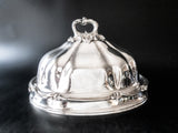 Antique Old Sheffield Plate Silver Plate Dish Cover Food Dome Meat Cloche Roberts, Cadman & Co
