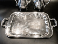 Vintage Silver Plate Coffee Tea Service Set La Reine By Wallace Tea Sets