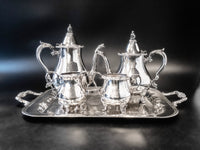 Vintage Silver Plate Coffee Tea Service Set La Reine By Wallace Tea Sets