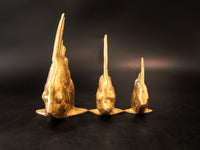 Vintage Brass Fish Set Of 3 Goldfish Sculptures Figures Figurines