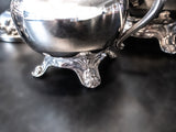 Vintage Silver Plate Full Coffee And Tea Set With Tilting Pot Tea Sets