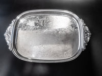 Baroque By Wallace Silver Plate Pierced Tray Trays