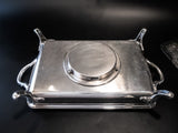 Vintage Large Electric Silver Plate Covered Casserole Chafing Dish Casserole Dishes