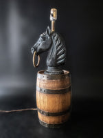 Hitching Post Table Lamp With Barrel Horse Head Table Lamps