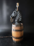 Hitching Post Table Lamp With Barrel Horse Head Table Lamps